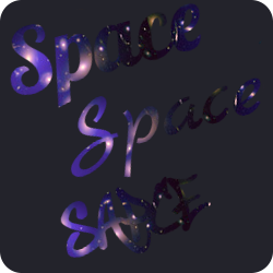 Fuentes bellas con fondo espacial