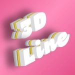 Texto con efecto 3D bonito