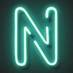 Animación GIF de texto neón