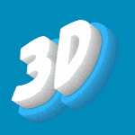 Animación GIF de fuente 3D