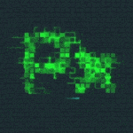 Fuente píxel con animación GIF