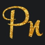 Texto dorado con fuente rupsterscriptfree
