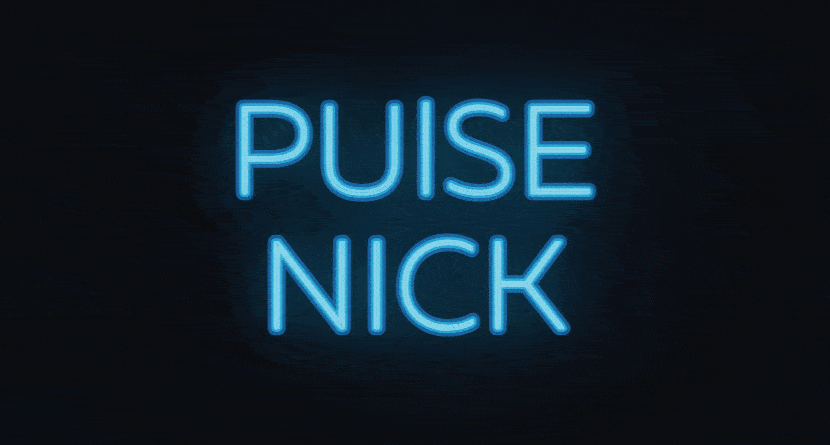 Animación pulsante para nick de neón