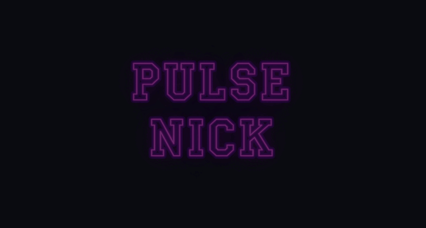 Fuente de neón parpadeante para nick