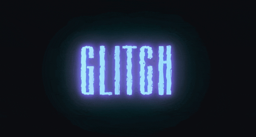Efecto de neón glitch