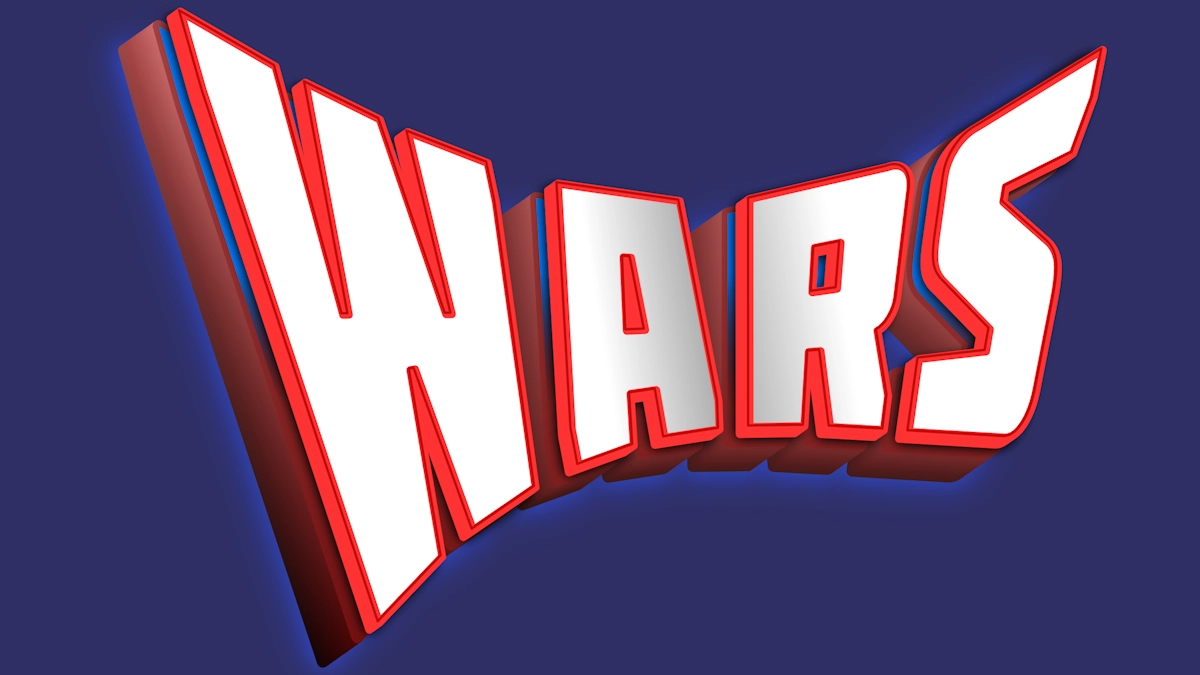 Texto 3D épico de superhéroe para juegos y cómics