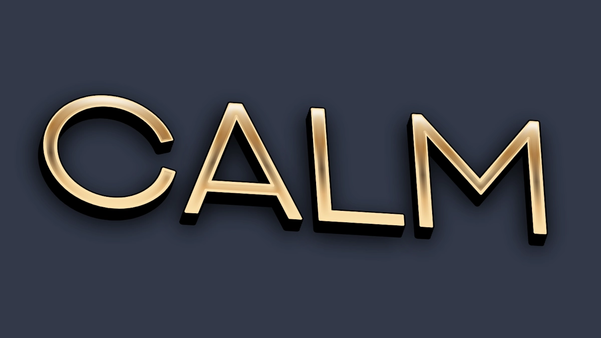 Texto dorado 3D elegante y estricto en estilo minimalismo