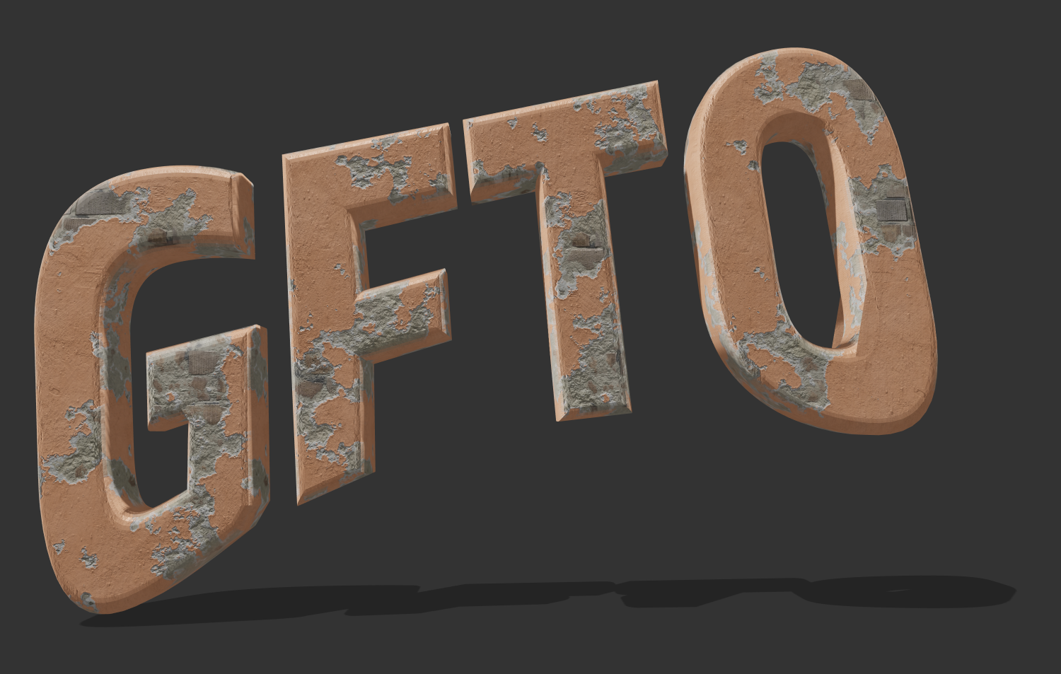 Escribir texto con fuente en estilo estuco