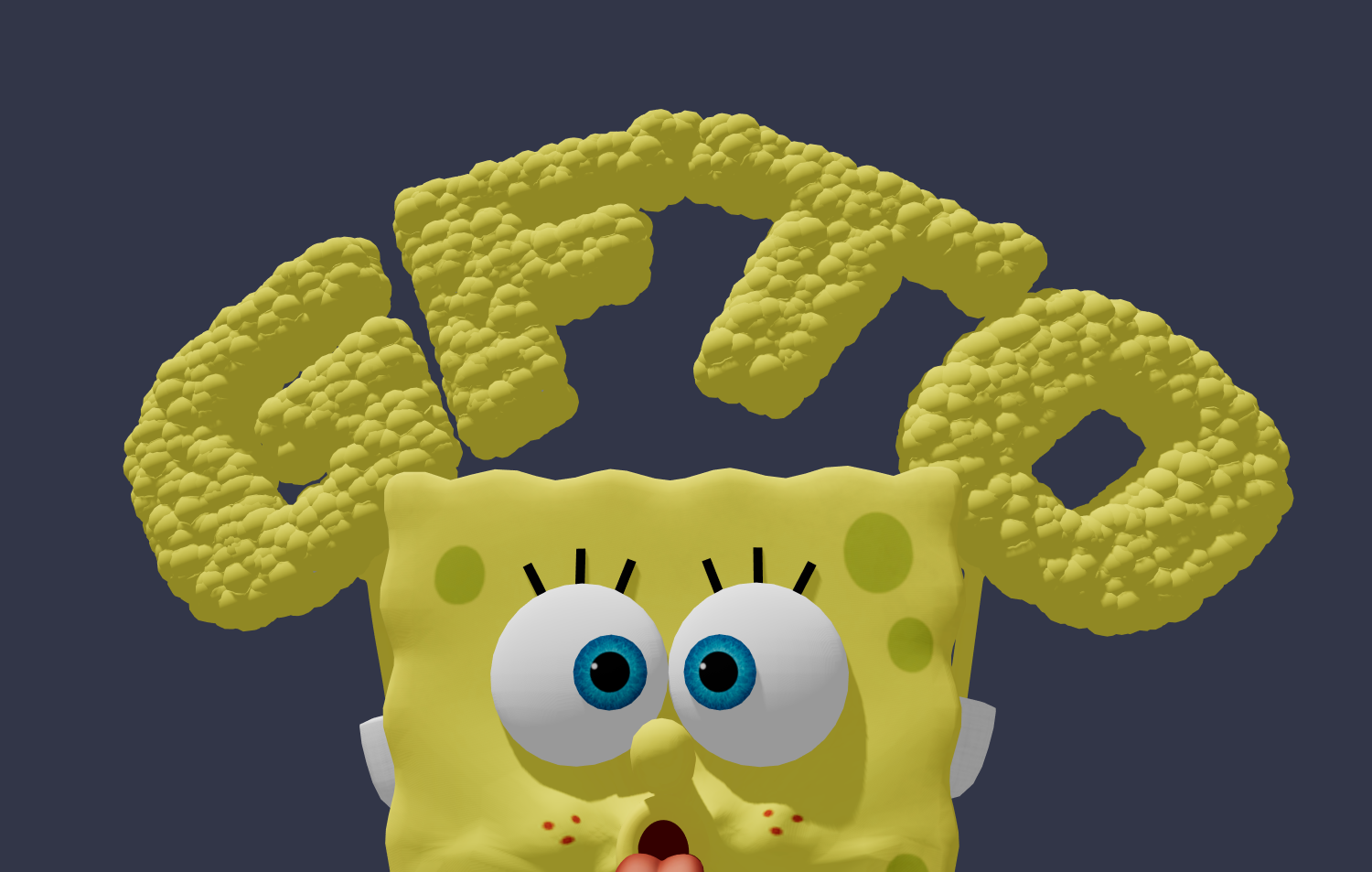Bonita fuente en estilo SpongeBob