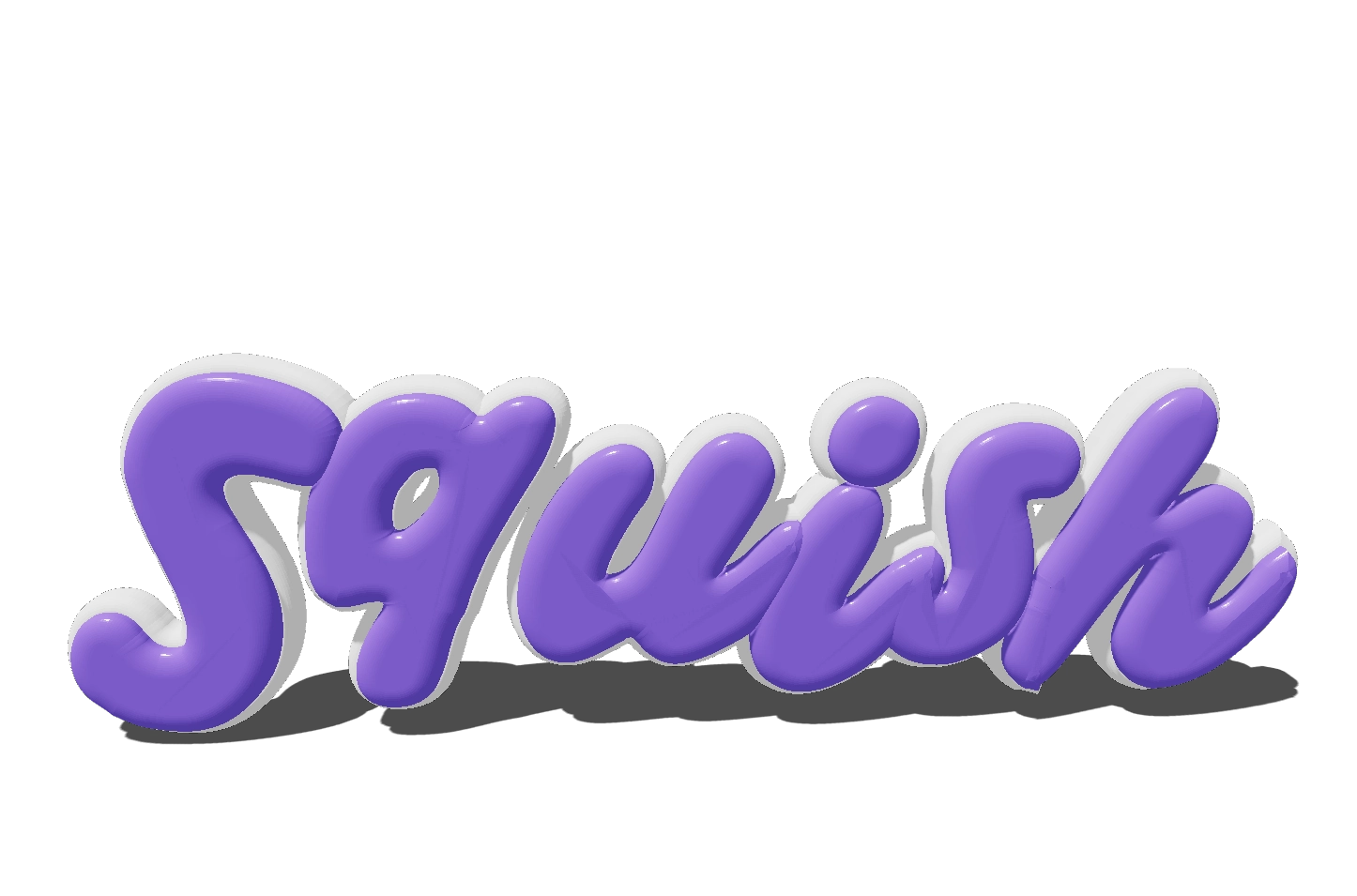 Texto con fuente inflable elegante