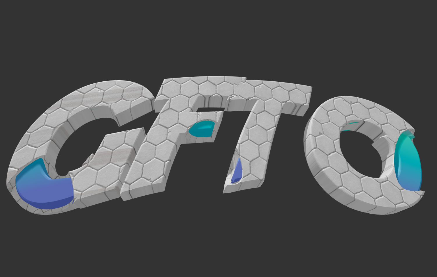 Bonita inscripción en estilo mosaico con gradiente
