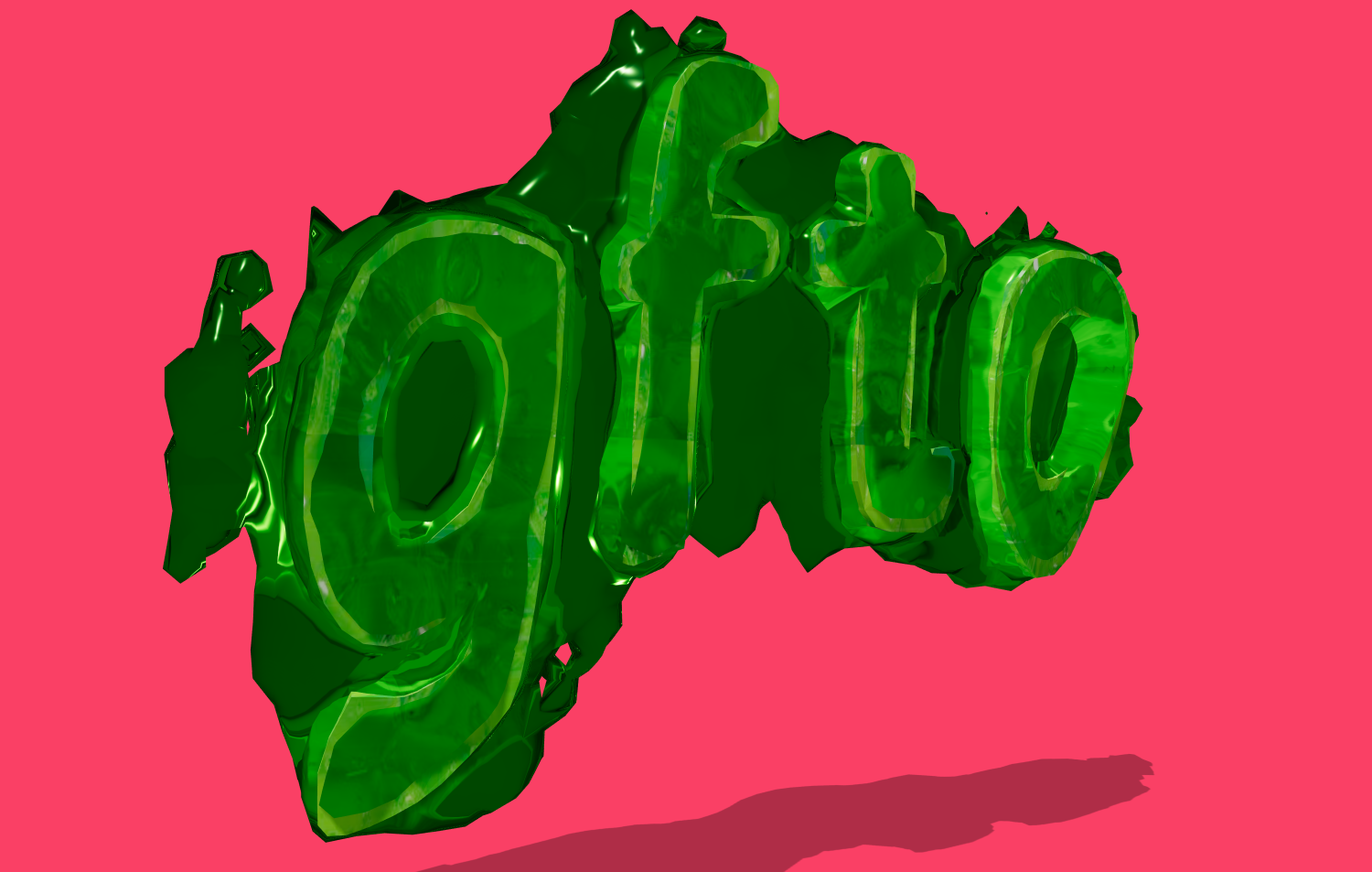 Hacer texto con fuente babosa verde