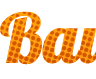 Tu texto online con fondo de cuadrícula naranja - Bonita fuente Lobster