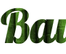 Encabezado bonito en línea, fondo verde bambú - Fuente Lobster