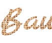 Dale estilo al texto. Constructor con fondo de tela de saco de la fuente