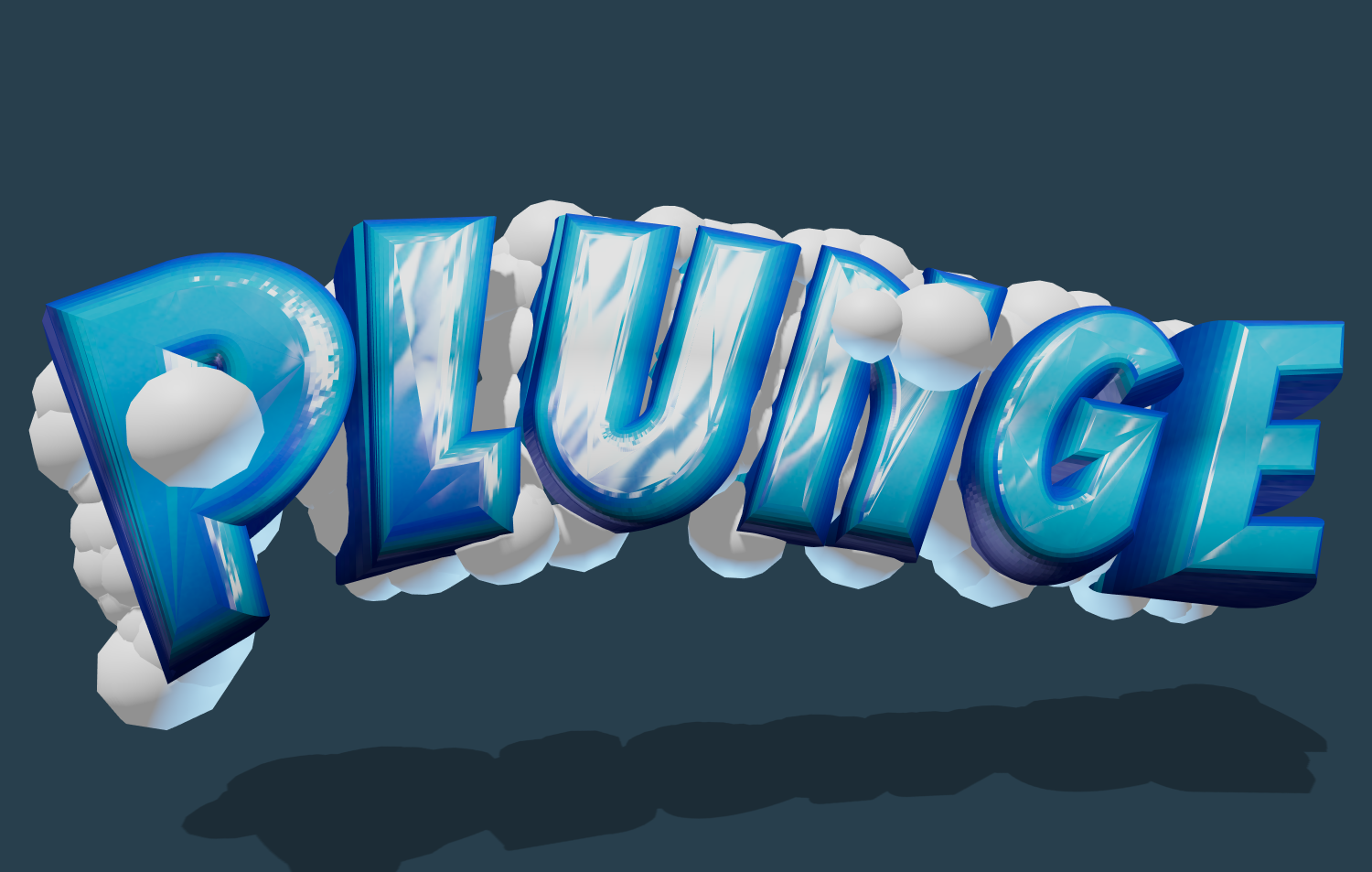 Texto 3D en estilo letras gelatinosas. Crear logotipo en línea.